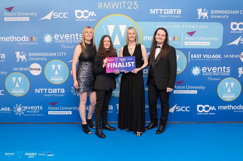 PebblePad Team at Midlands Women in Tech awards 2023