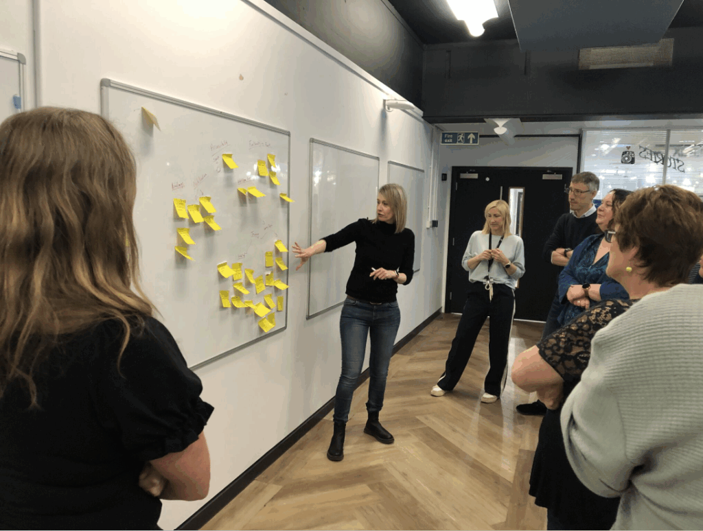 Picture from the PebblePad AI workshop at North PUG