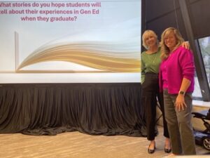 PebblePad's Gail Ring and OSU's Missy Beers