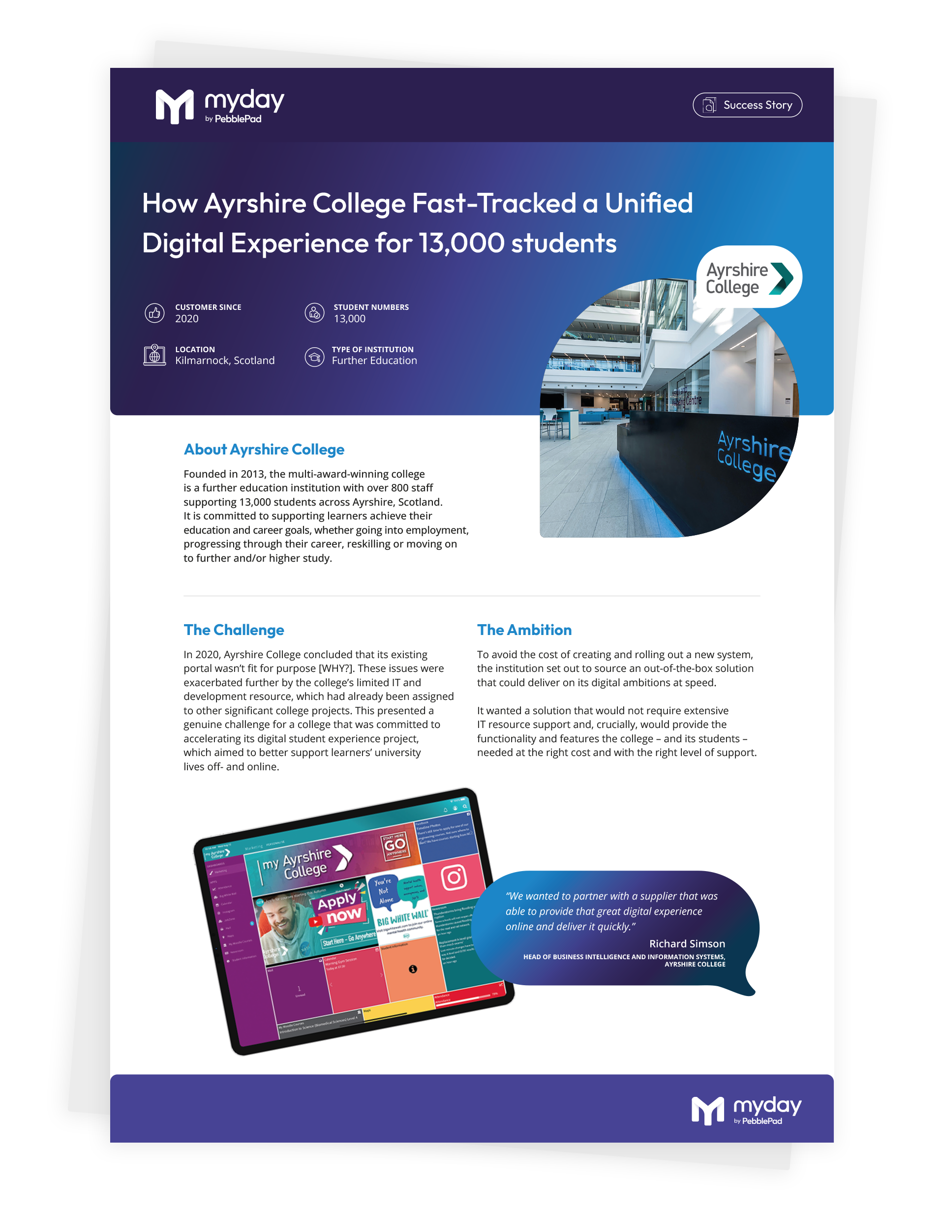 Ayrshire College Case Study PDF